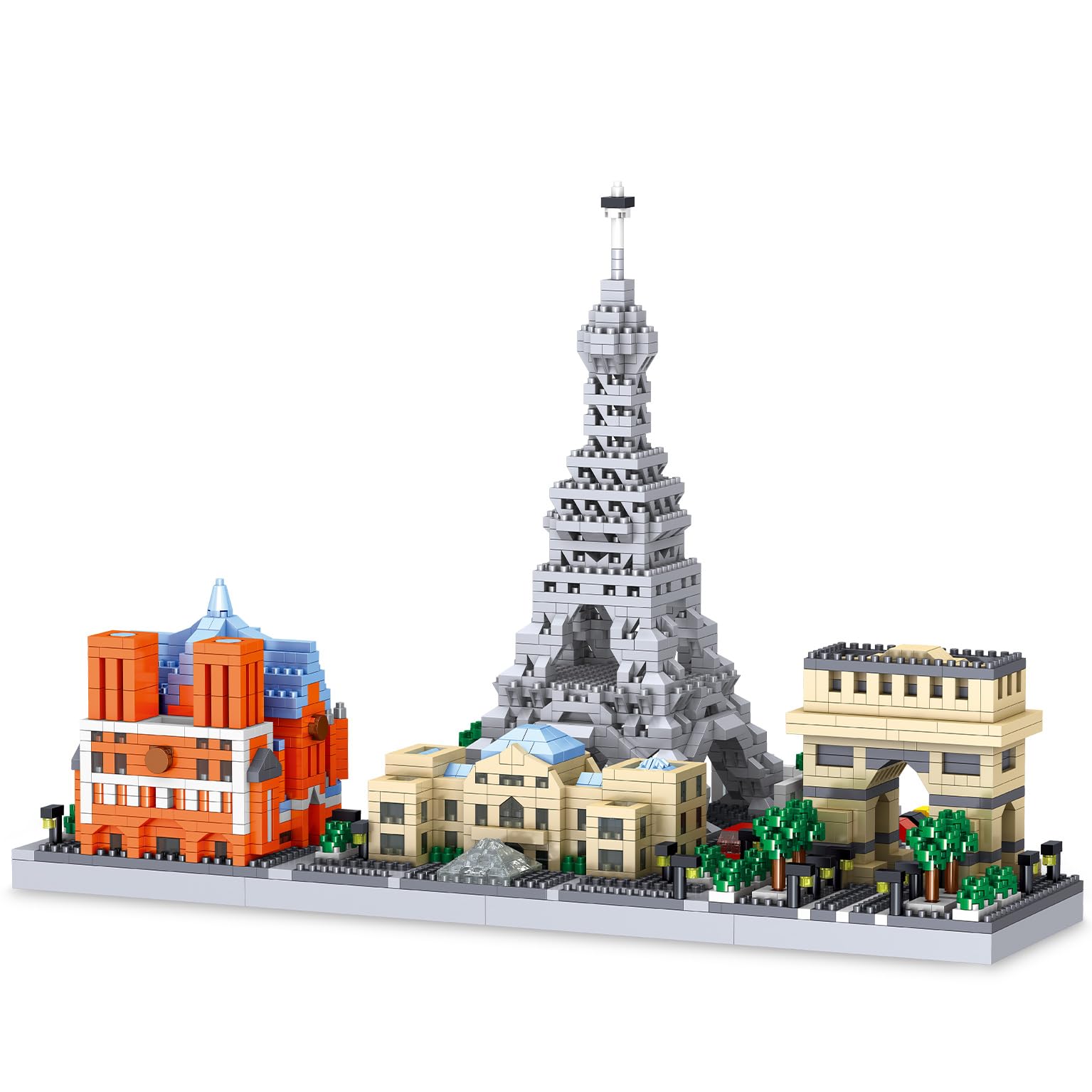 Amazon.com: SEMKY Micro Mini Blocks French Skyline Famous Landmark